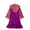 Fuccia Flannel Winter Dress